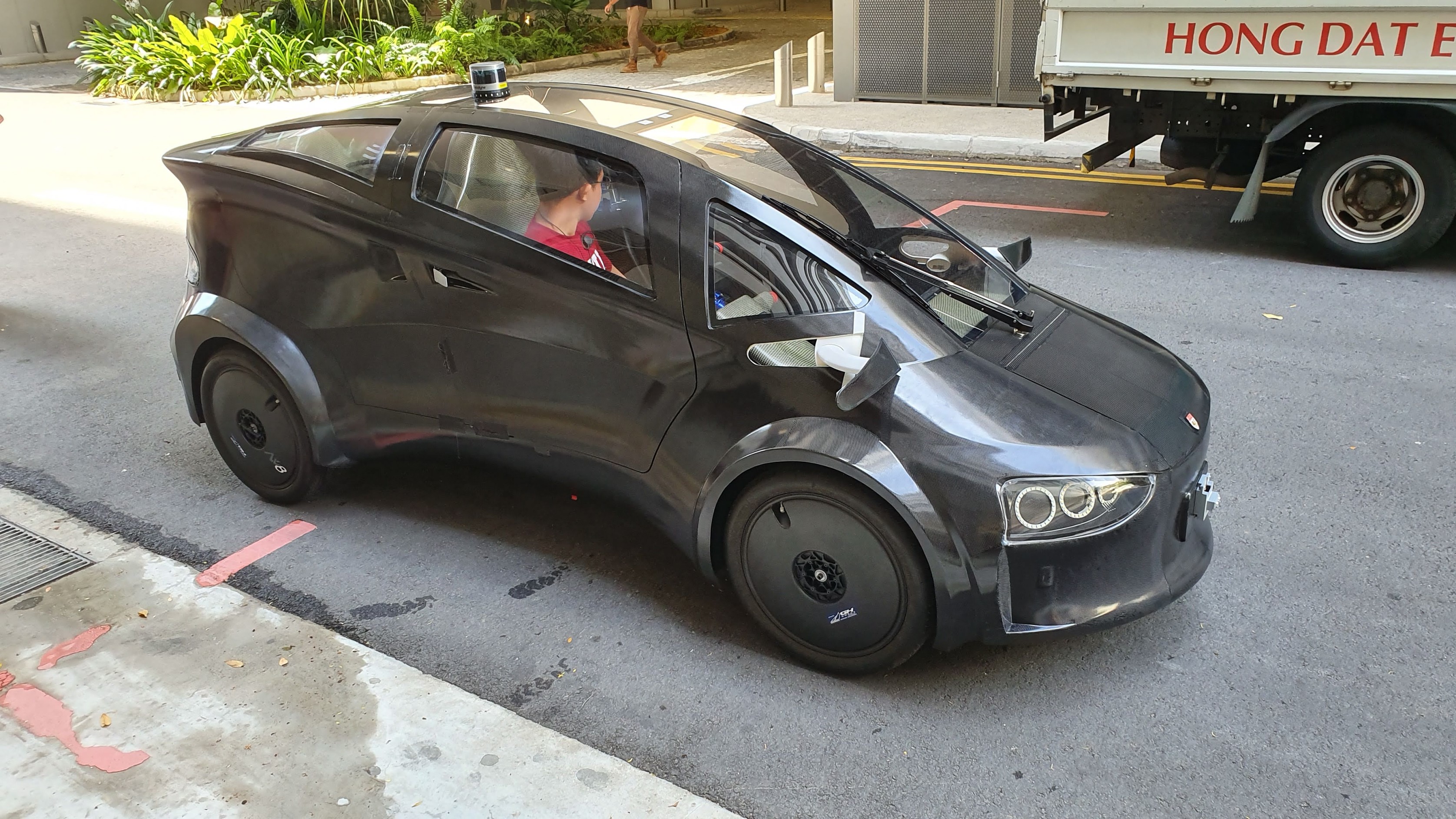 An image of the autonomous car